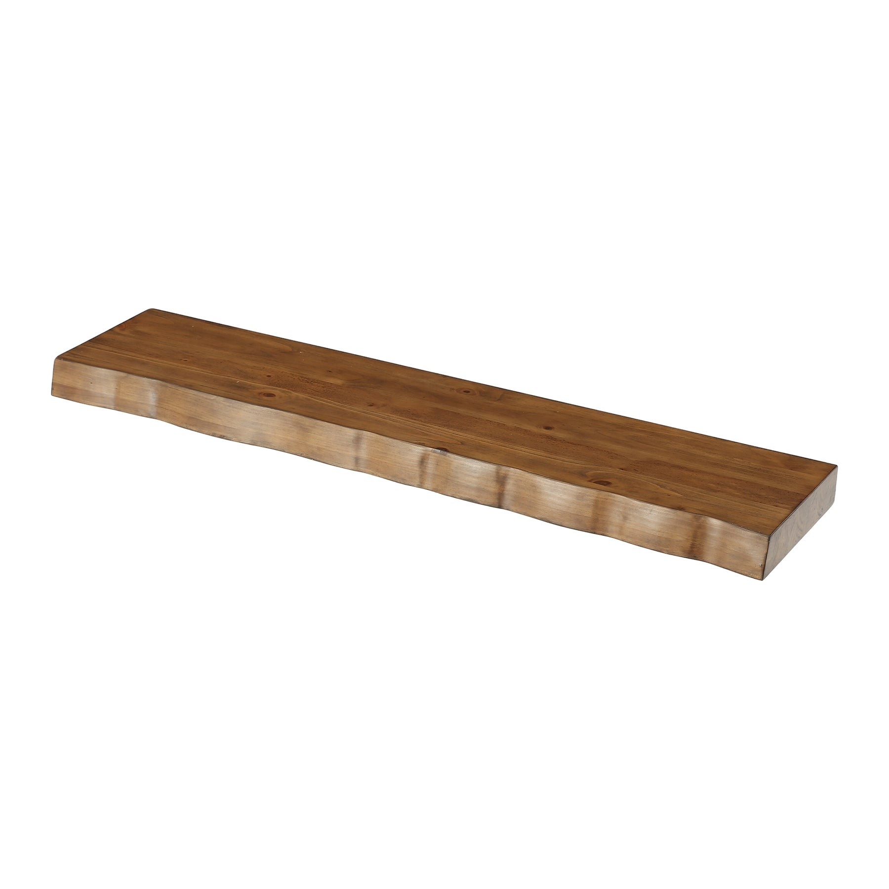 Mobile TV Sospeso in Legno Massello con Vano Contenitore, 160 cm, per TV fino a 65"