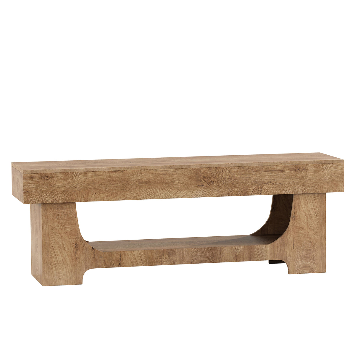 Tribesigns Mobile TV Basso Rustico in Legno con Ripiano Aperto, 160 cm, per TV fino a 75"