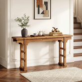 Tribesigns Consolle da Ingresso Industriale in Legno e Metallo, Piano Sottile 160 x 30 x 85 cm 3