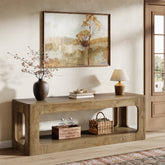Consolle Country a 2 Ripiani con Design Circolare, 160 cm, per Ingresso 3