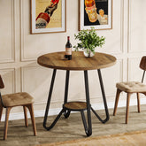 Tribesigns 80 cm Tavolo da Pranzo, Tavolo da Cucina Rotondo Tavolo da Caffè per 2-4 3