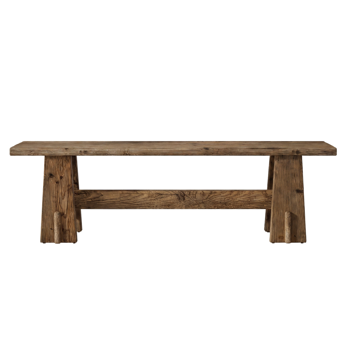 Panca Rustica in Legno Massello, 150 cm, per Ingresso