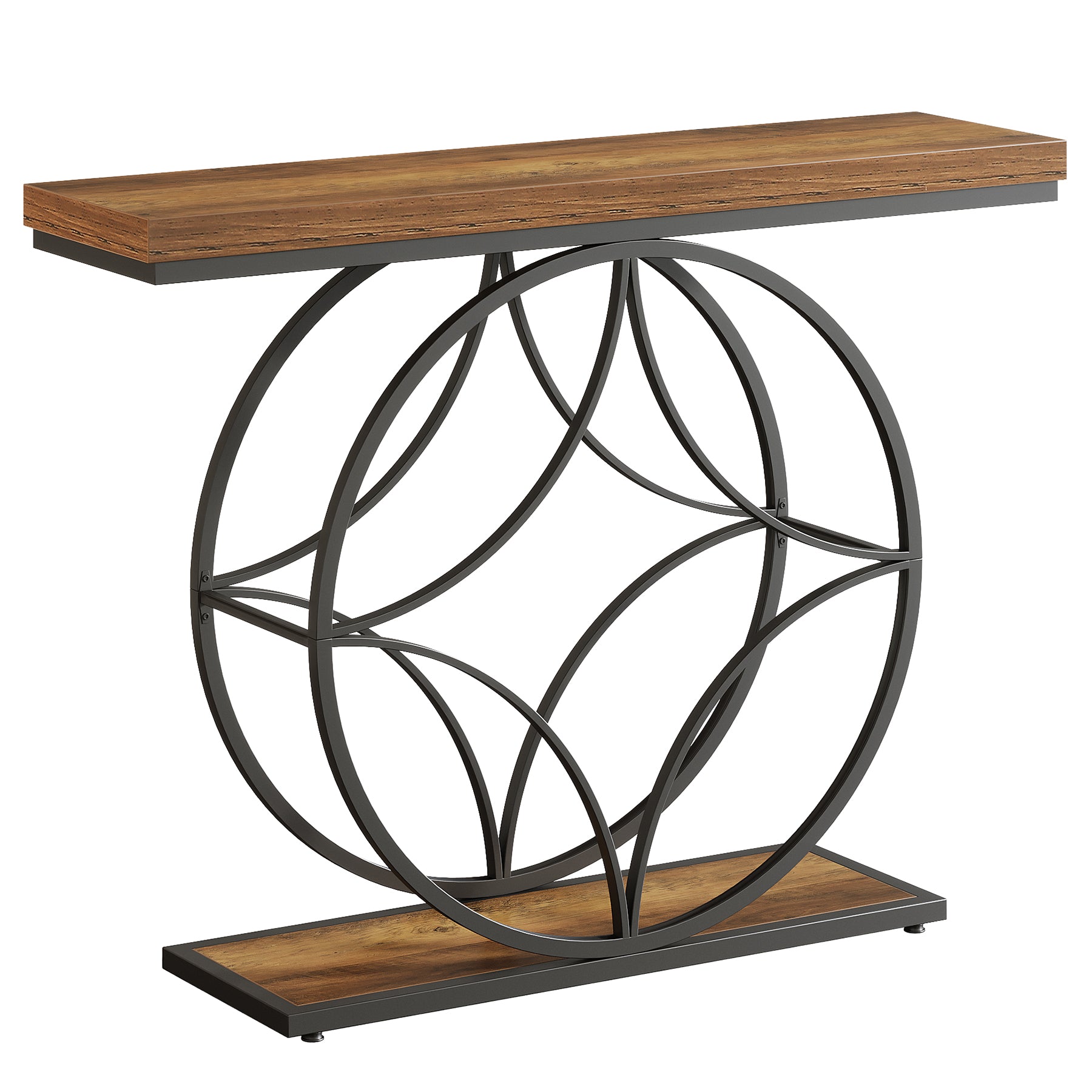 Tribesigns Tavolo consolle, 120 cm tavoli d'ingresso con struttura geometrica