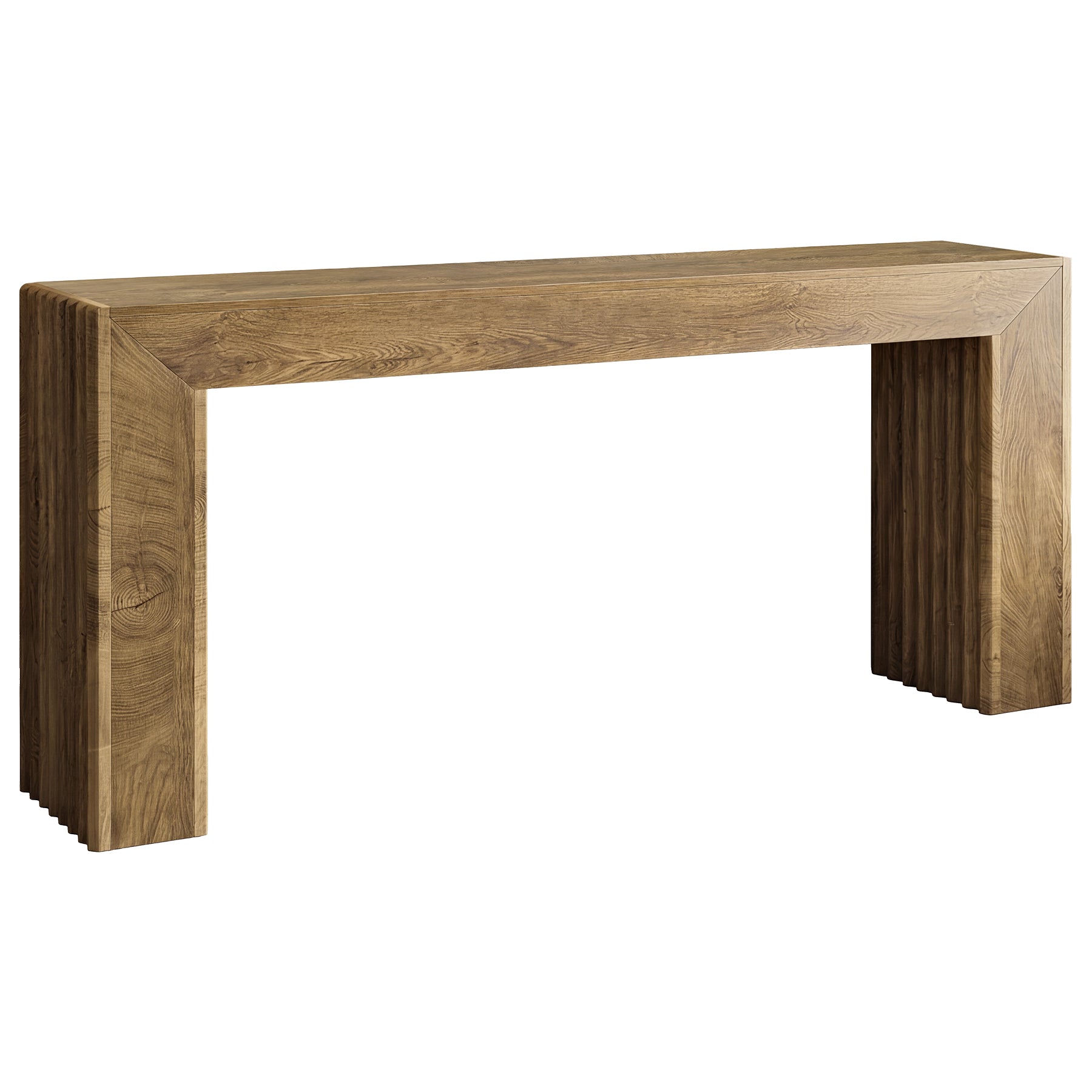 Tribesigns Tavolo Console da 160 cm, Consolle Ingresso con Gambe a Colonna Romana