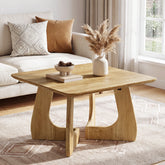 Tavolino da Salotto Quadrato Mid-Century con Gambe Intrecciate, 80 x 80 cm, per Soggiorno 3