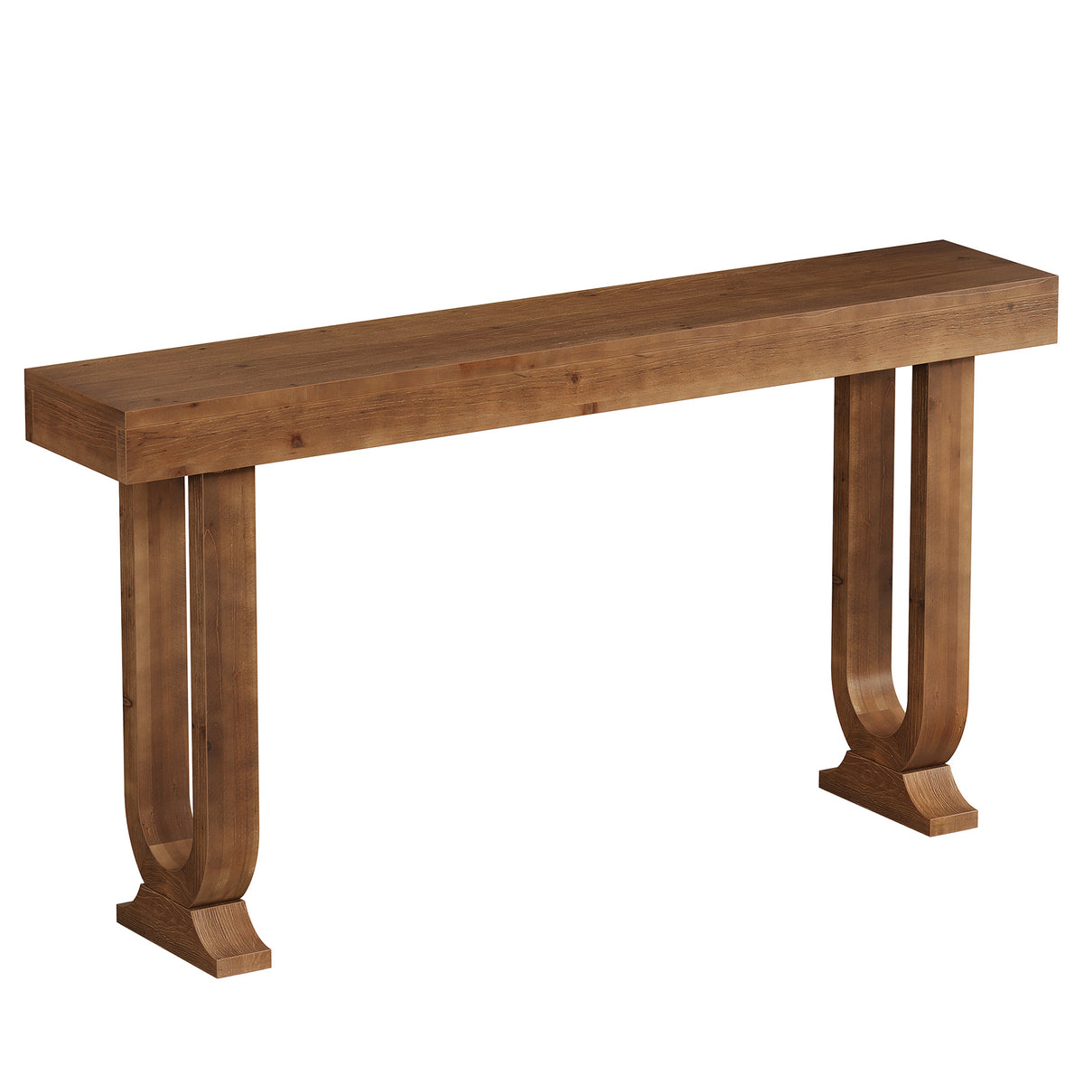 Consolle Country in Legno Massello con Gambe dal Design Particolare, 160 cm, per Ingresso