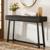 Tribesigns 140 cm Tavolo consolle, tavolo da ingresso con 2 cassetti 3