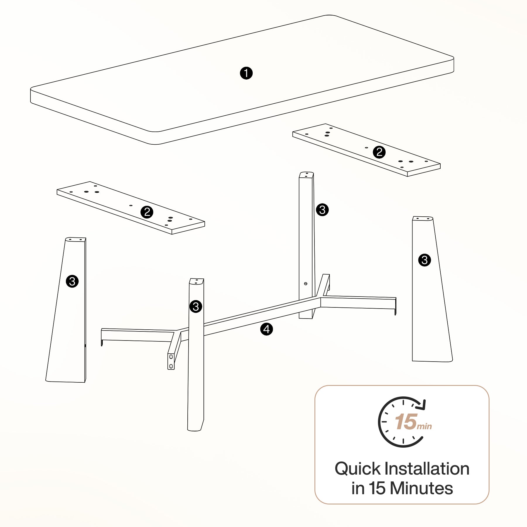 Tavolino da Salotto Rettangolare con Struttura in Metallo, 120 x 60 cm, per Soggiorno