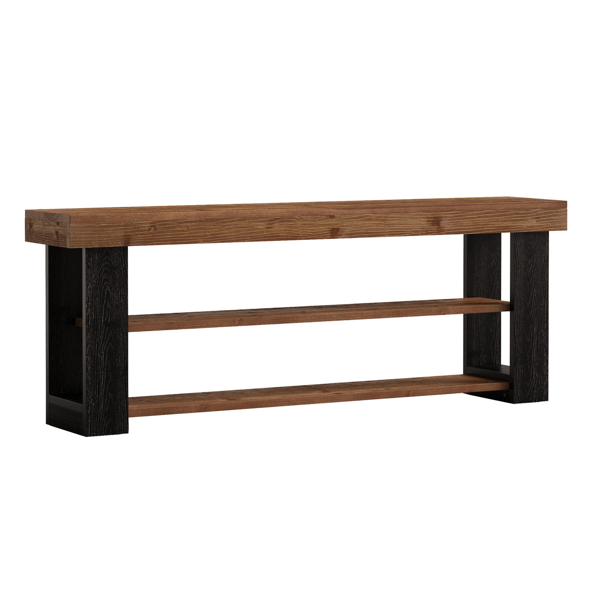 Mobile TV Country in Legno Massello, 160 cm, per TV fino a 70"