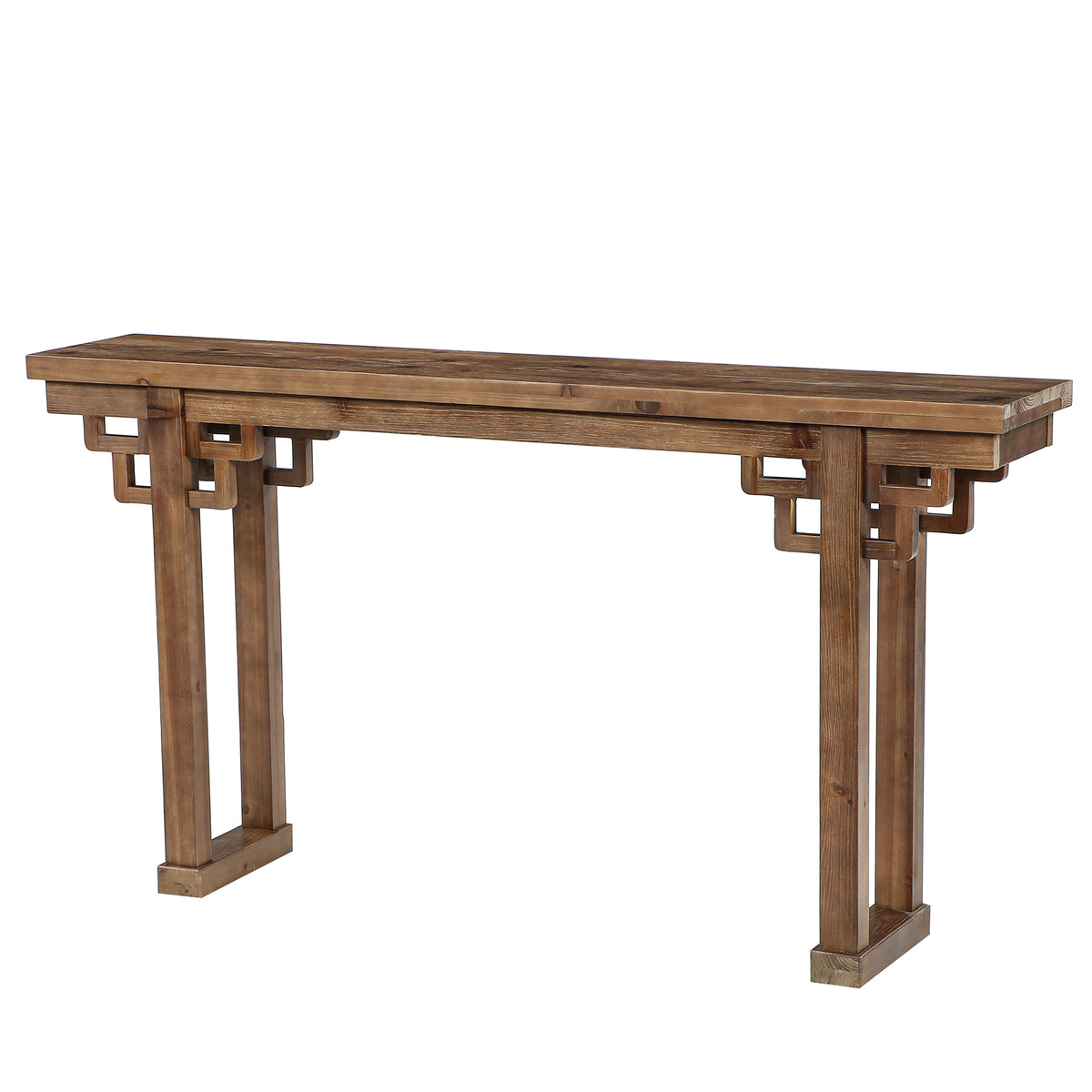Tavolo consolle in legno massiccio, country rustico