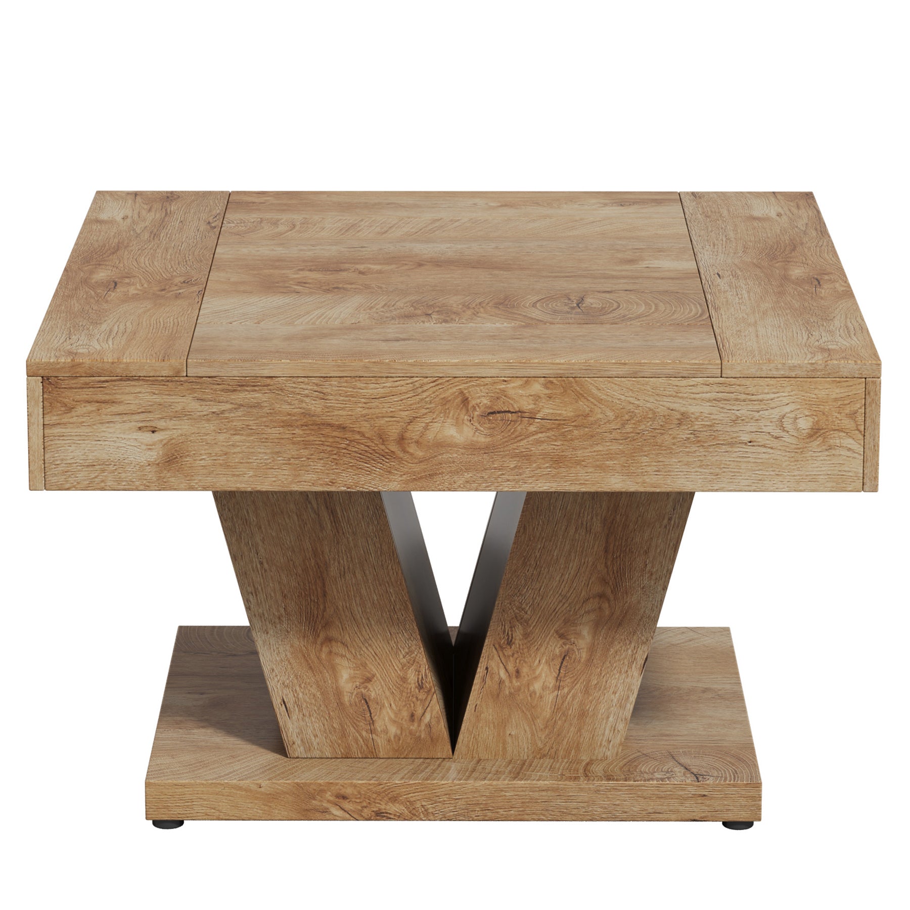 Tribesigns Tavolino da caffè quadrato, 80 cm moderno tavolo da cocktail e tè, tavolo d'accento