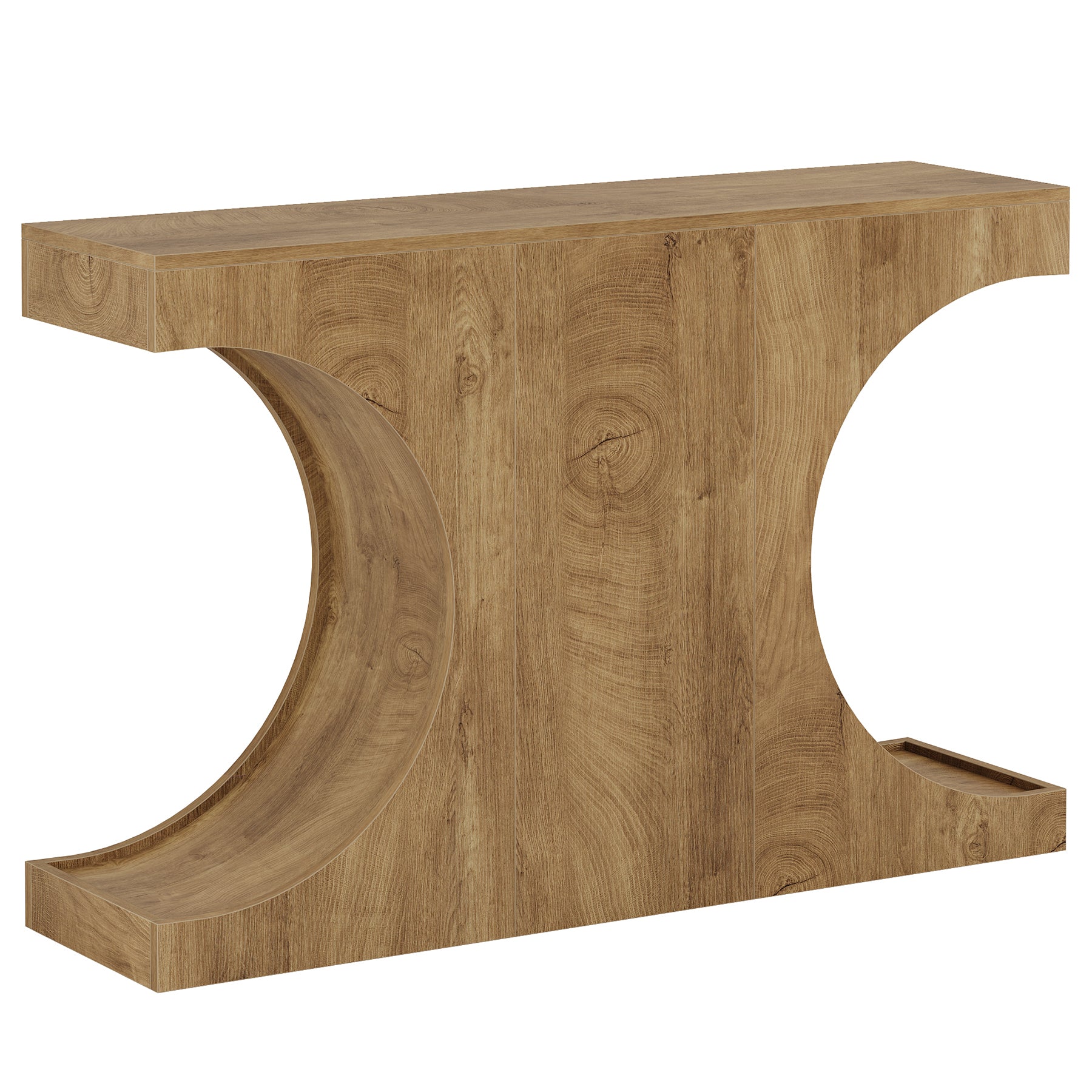 Tribesigns Tavolo da consolle da 105 cm, consolle stretto con gambe a forma di C per soggiorno