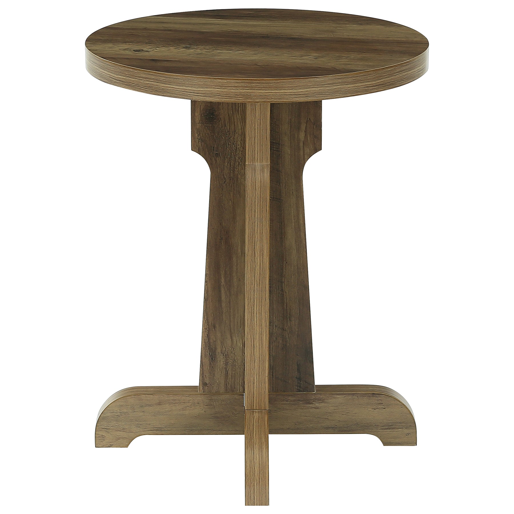 Tribesigns Tavolo da pranzo rotondo 60 cm, tavolo da bistrot stabile con piano spesso