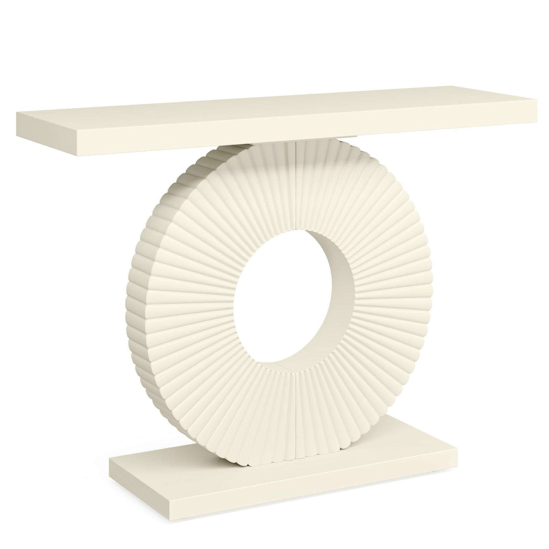 Tribesigns Tavolo consolle moderno, tavolo da ingresso con base geometrica