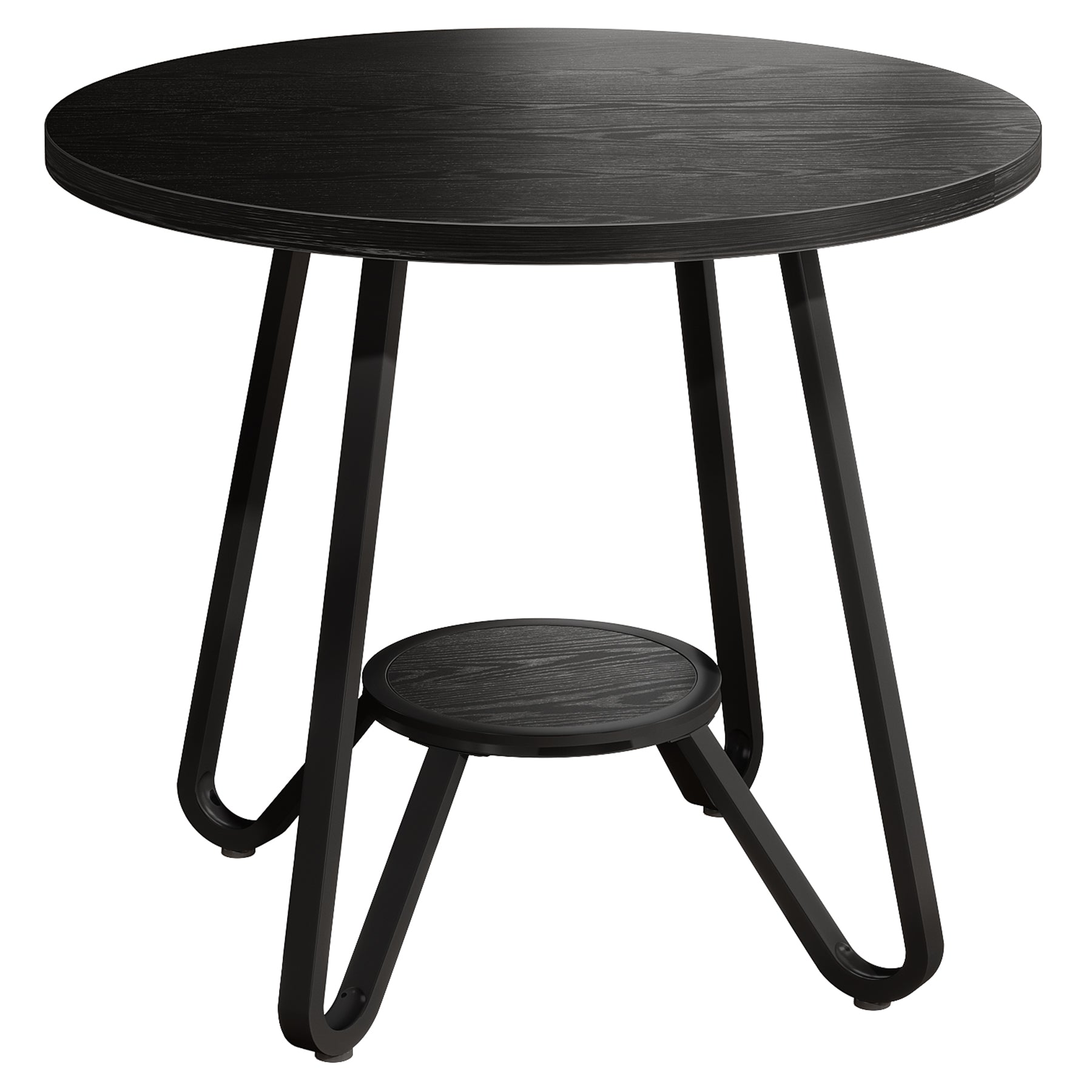 Tribesigns 80 cm Tavolo da Pranzo, Tavolo da Cucina Rotondo Tavolo da Caffè per 2-4
