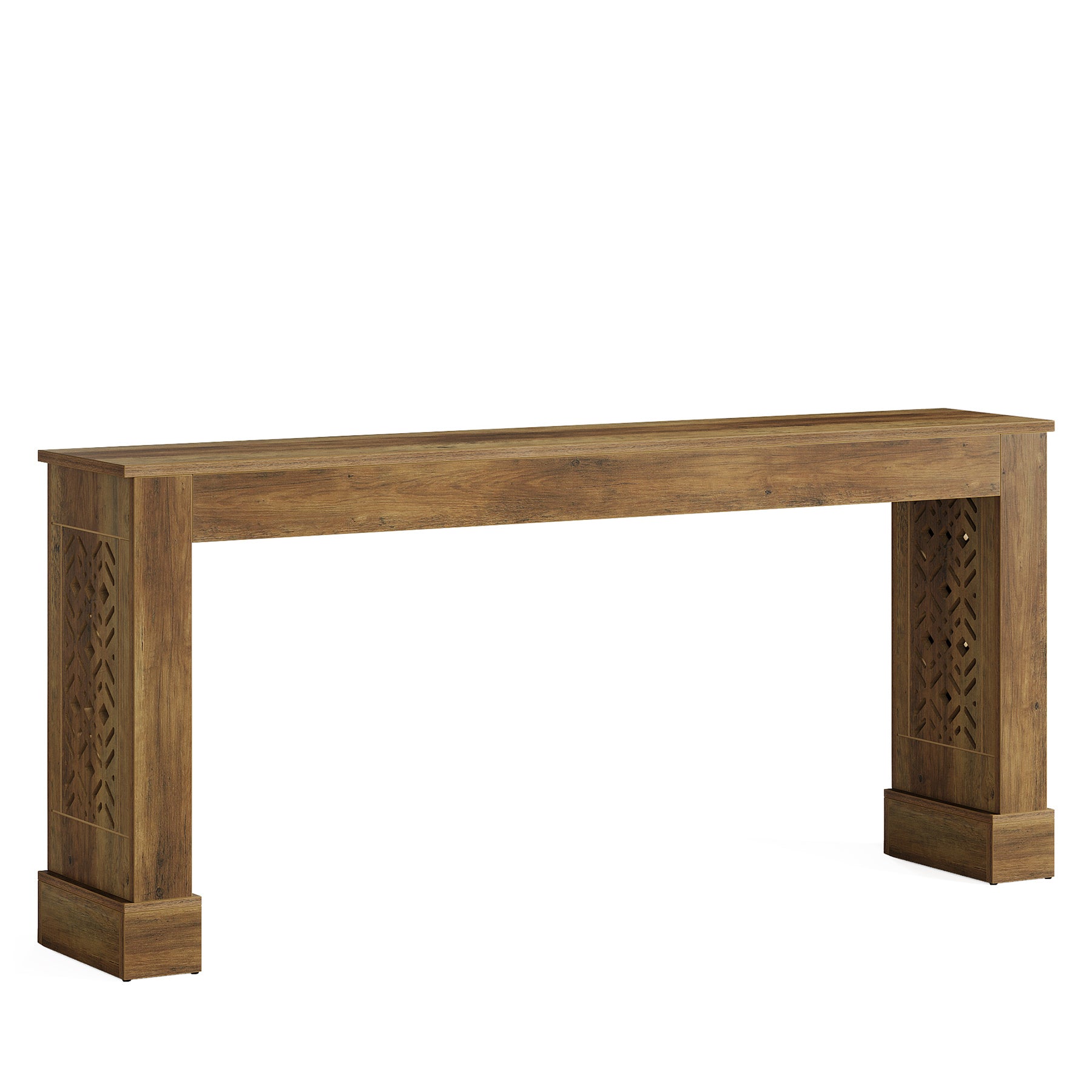 Tribesigns 160 cm Consolle Ingresso, Tavolo Consolle con Gambe con Motivo Retrò Cavo