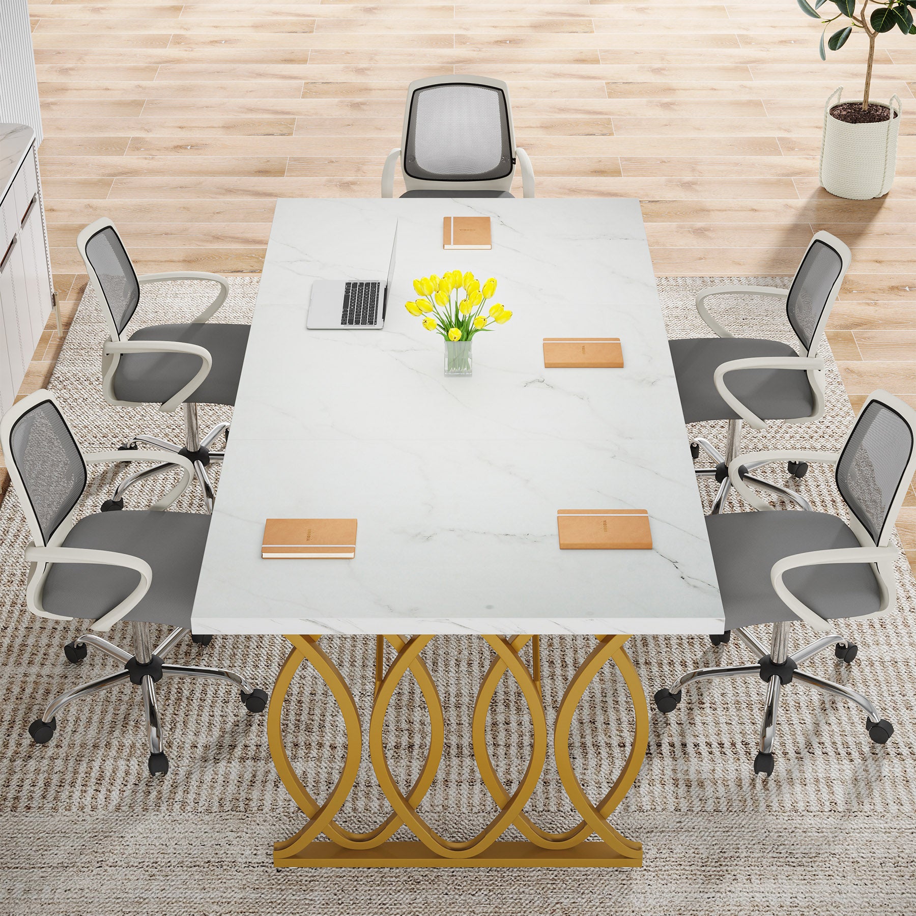 Tribesigns Scrivania per Computer, Moderna Scrivania per PC Scrivania per ufficio Scrivania da lavoro Tavolo