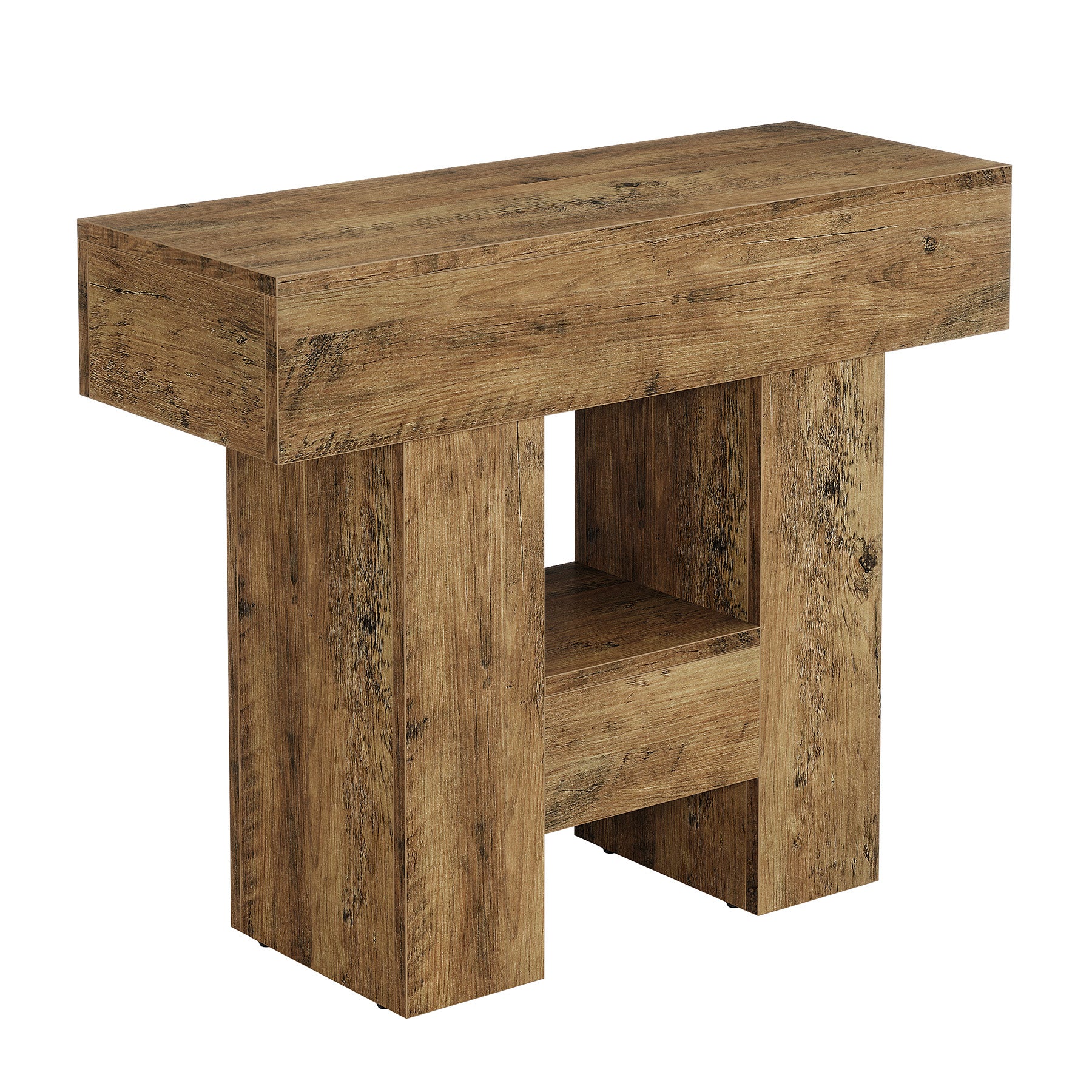 Tribesigns 80 cm Tavolino, Tavolino da Salotto con 2 Ripiani per Soggiorno