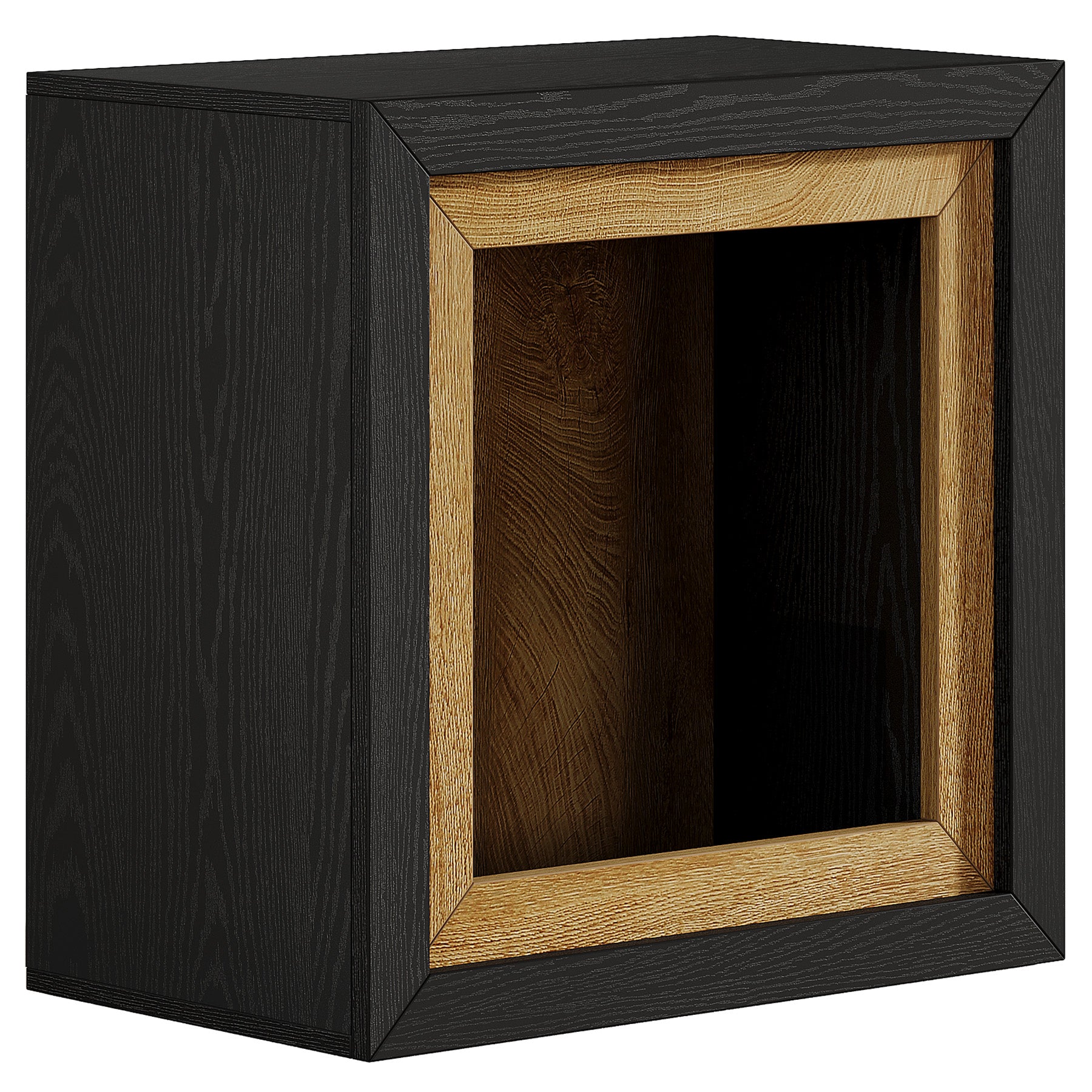 Tribesigns Comodino in legno da 60 cm, comodino con design ispirato alla cornice