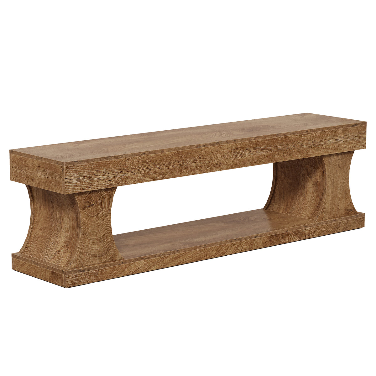 Panca Portascarpe in MDF con Seduta, 160 cm, per Ingresso