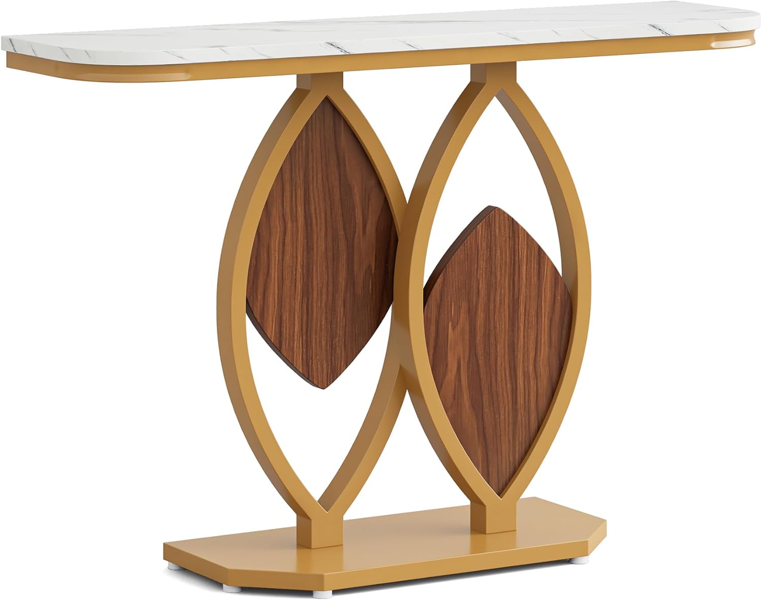 Tribesigns Tavolo Consolle Dorato, Tavolo Da Ingresso Moderno Da 104 Cm