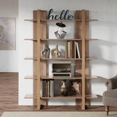 Tribesigns Libreria da 120 cm, libreria a 5 ripiani, scaffalatura per ufficio 3