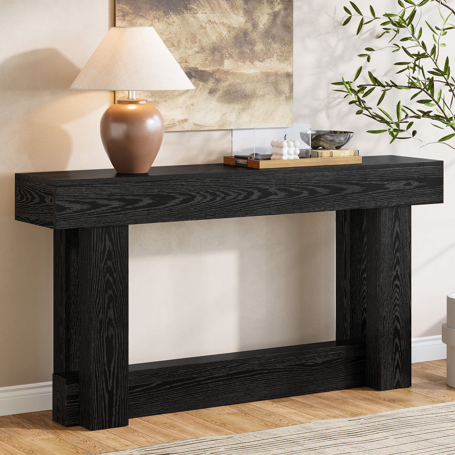 Tribesigns Tavolo consolle, tavolo da ingresso da 160 cm con gambe robuste