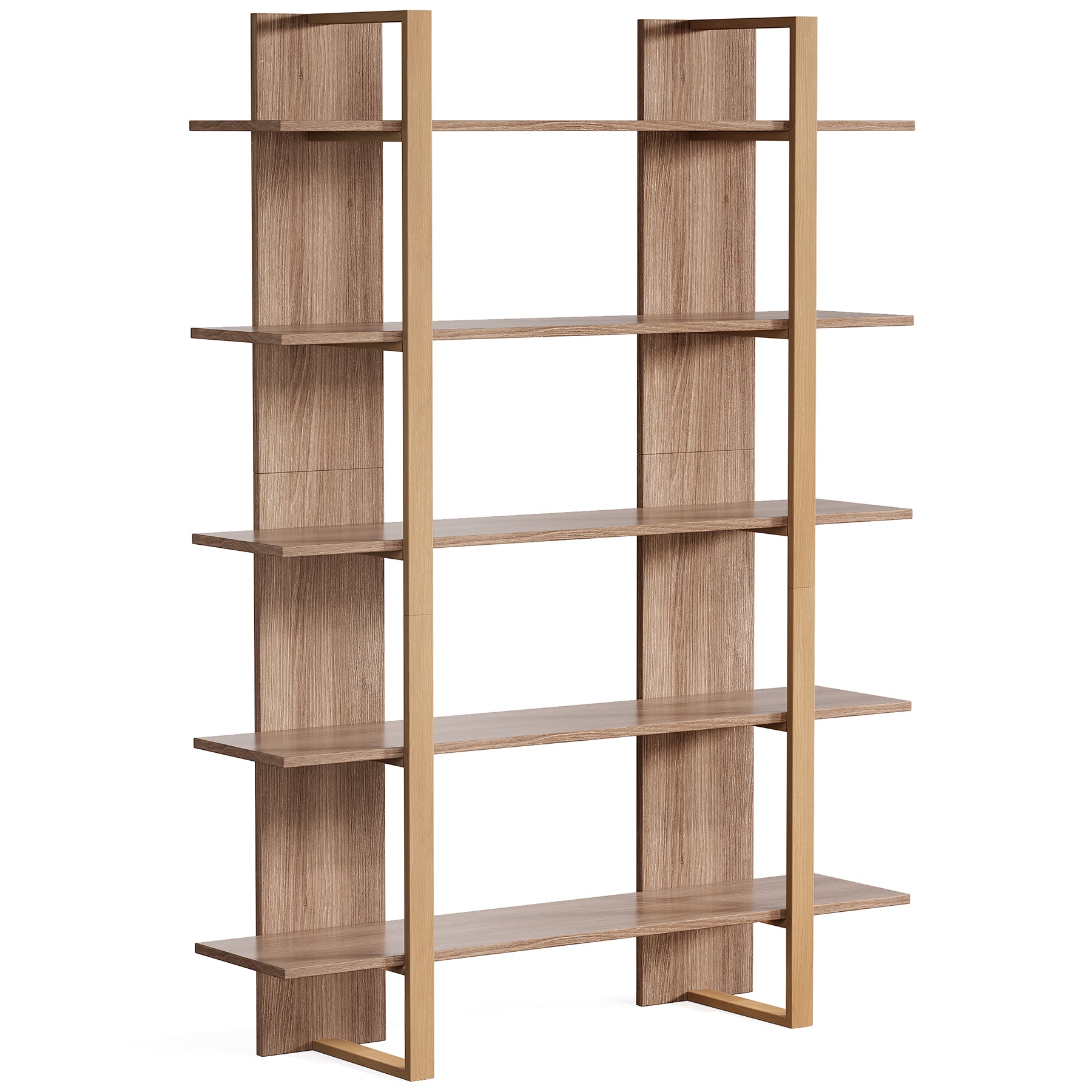 Tribesigns Libreria da 120 cm, libreria a 5 ripiani, scaffalatura per ufficio
