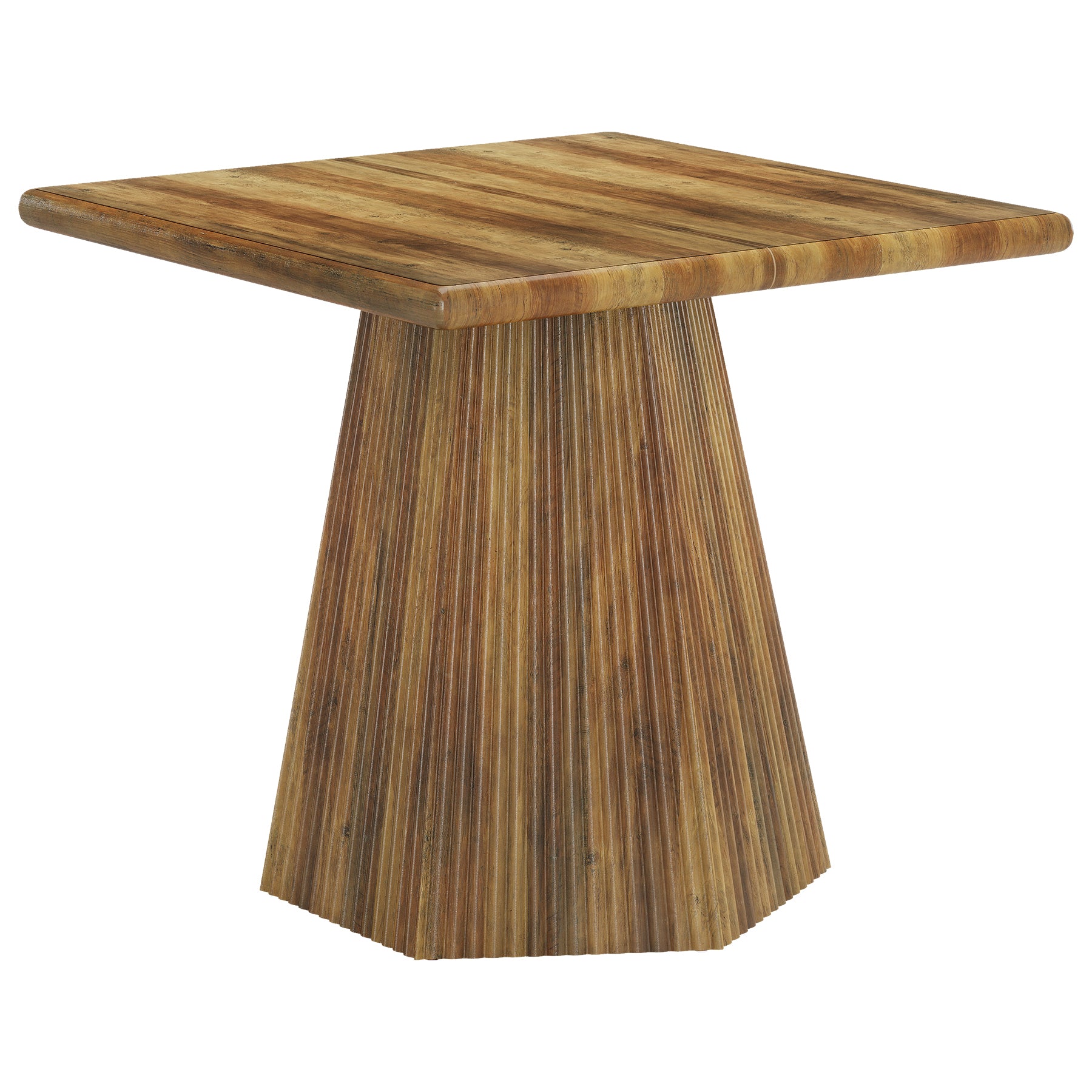 Tribesigns Tavolo da pranzo da 80 cm, tavolo da cucina quadrato con robusta base a piedistallo