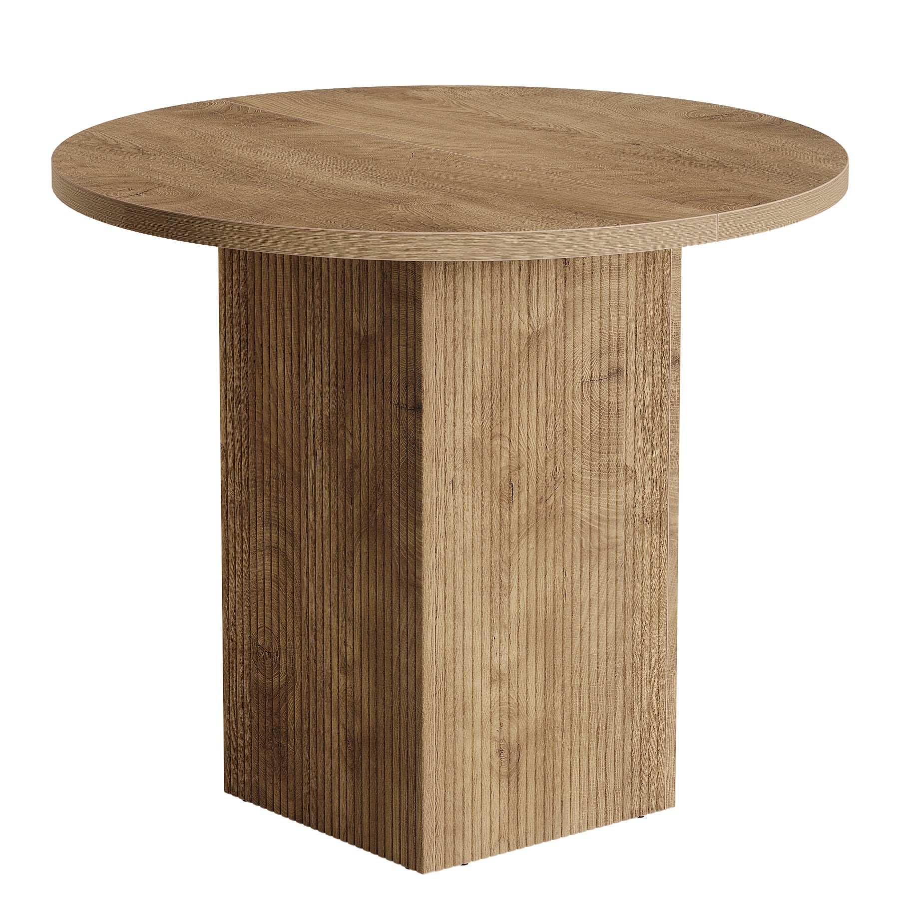 Tribesigns 80 cm Tavolo da pranzo, tavolo da cucina rotondo piccolo per 2 persone