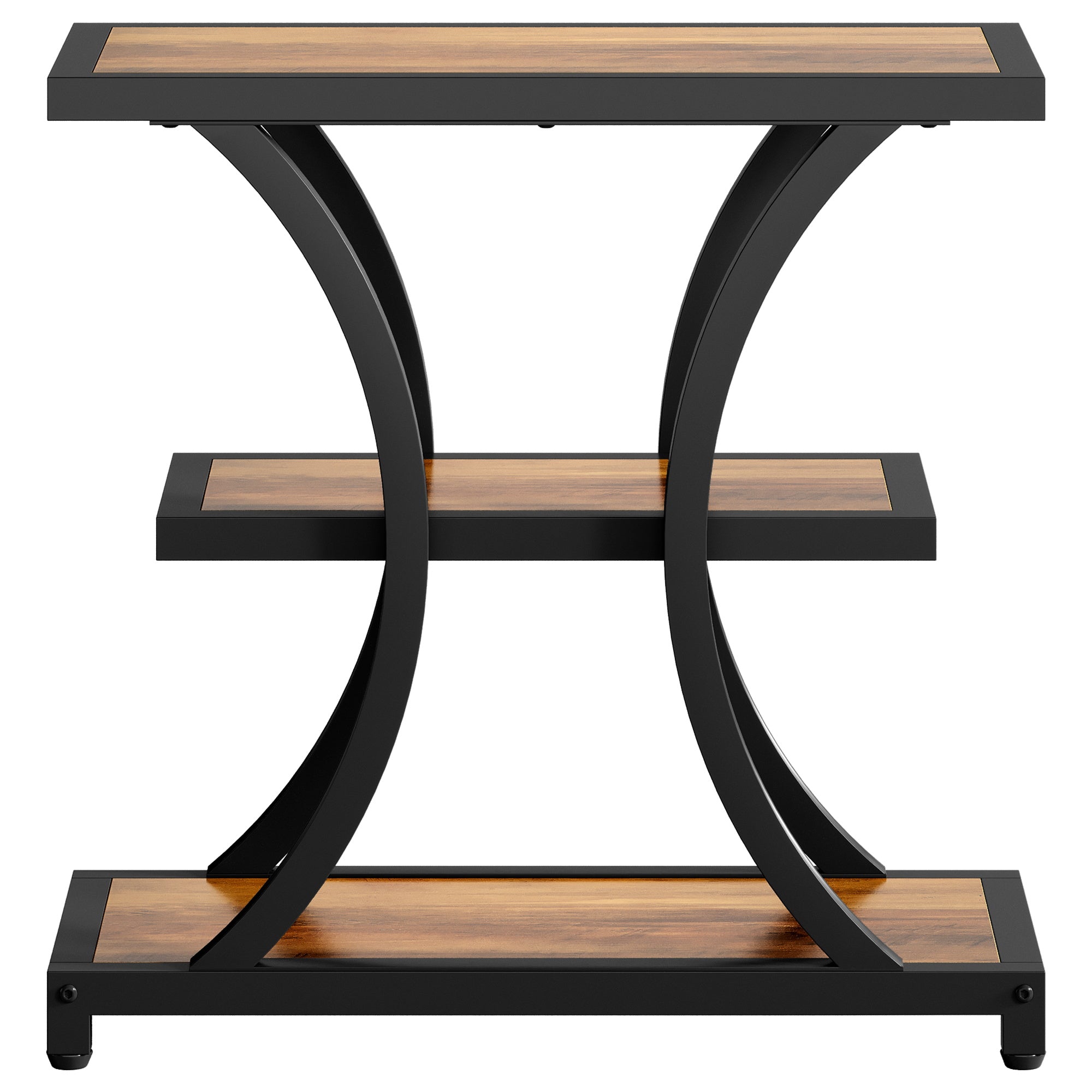 Tribesigns 60 cm Tavolino, tavolino a 3 livelli con design geometrico