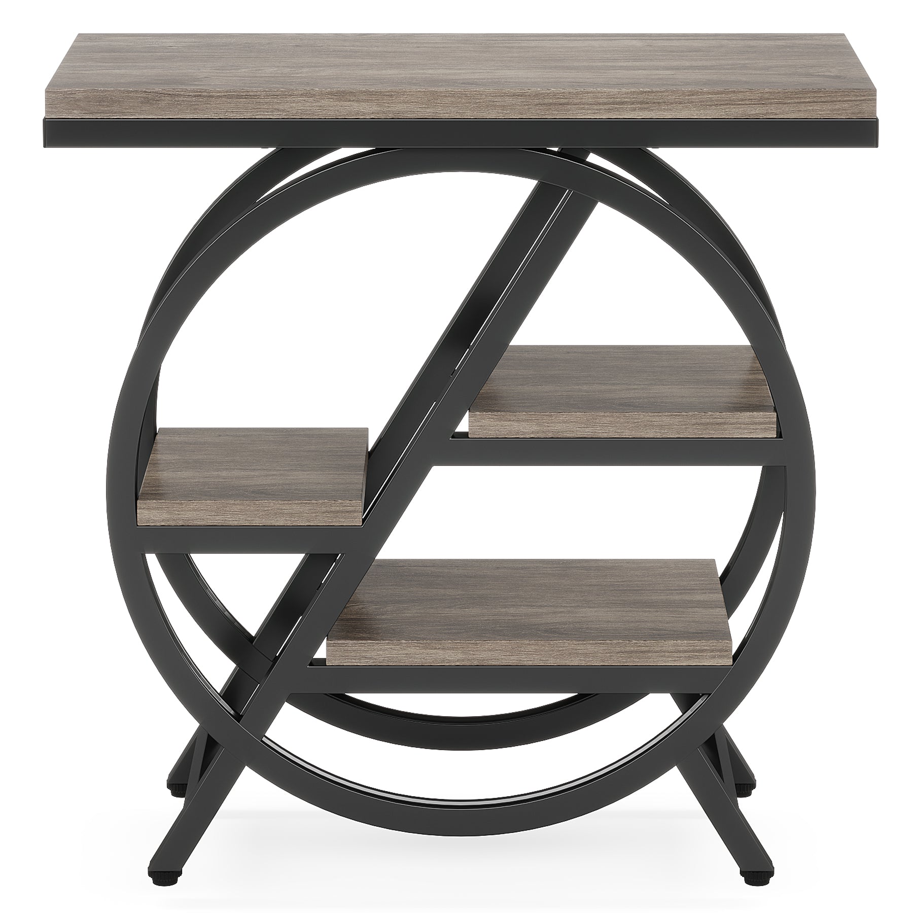 Tribesigns Tavolino a 3 ripiani, comodino stretto e comodino