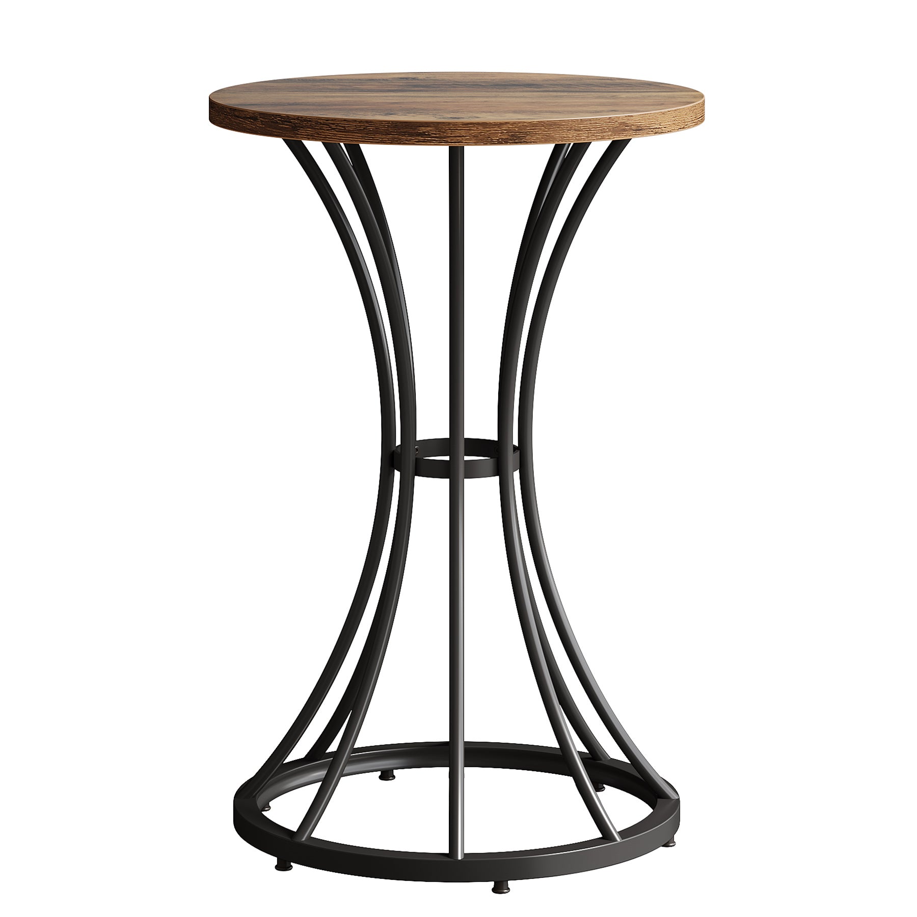 Tribesigns 95 cm Tavolo da bar, tavolo da bar rotondo alto supporto per cocktail e pub