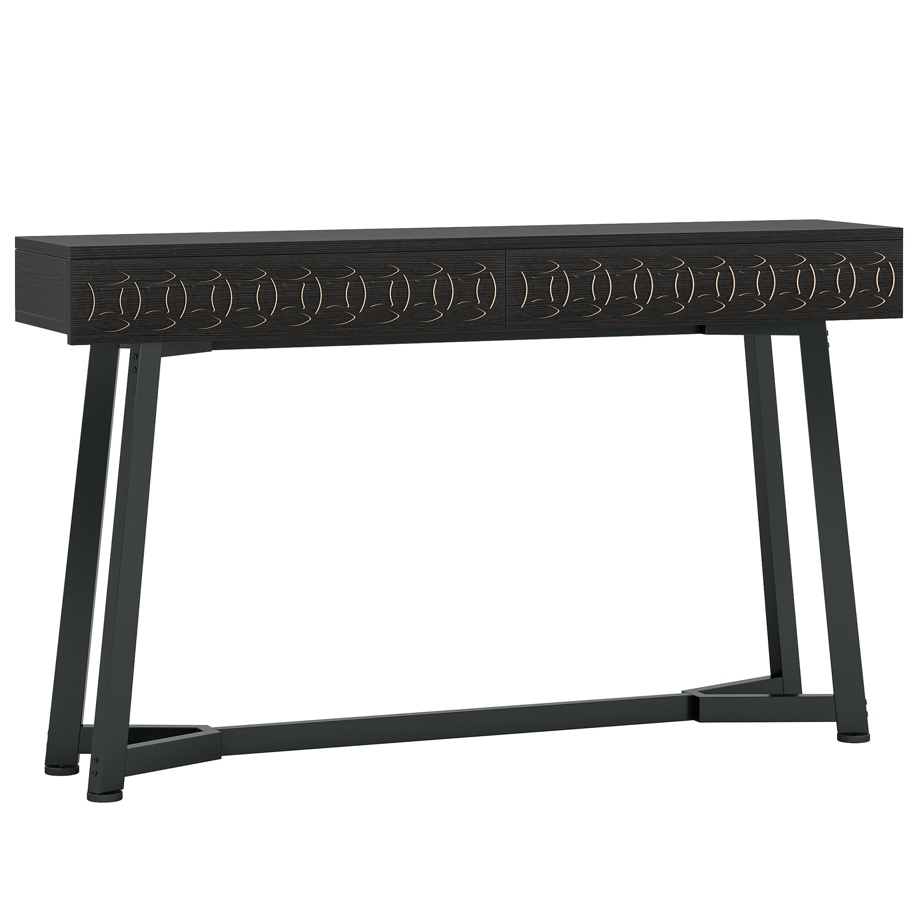 Tribesigns 140 cm Tavolo consolle, tavolo da ingresso con 2 cassetti