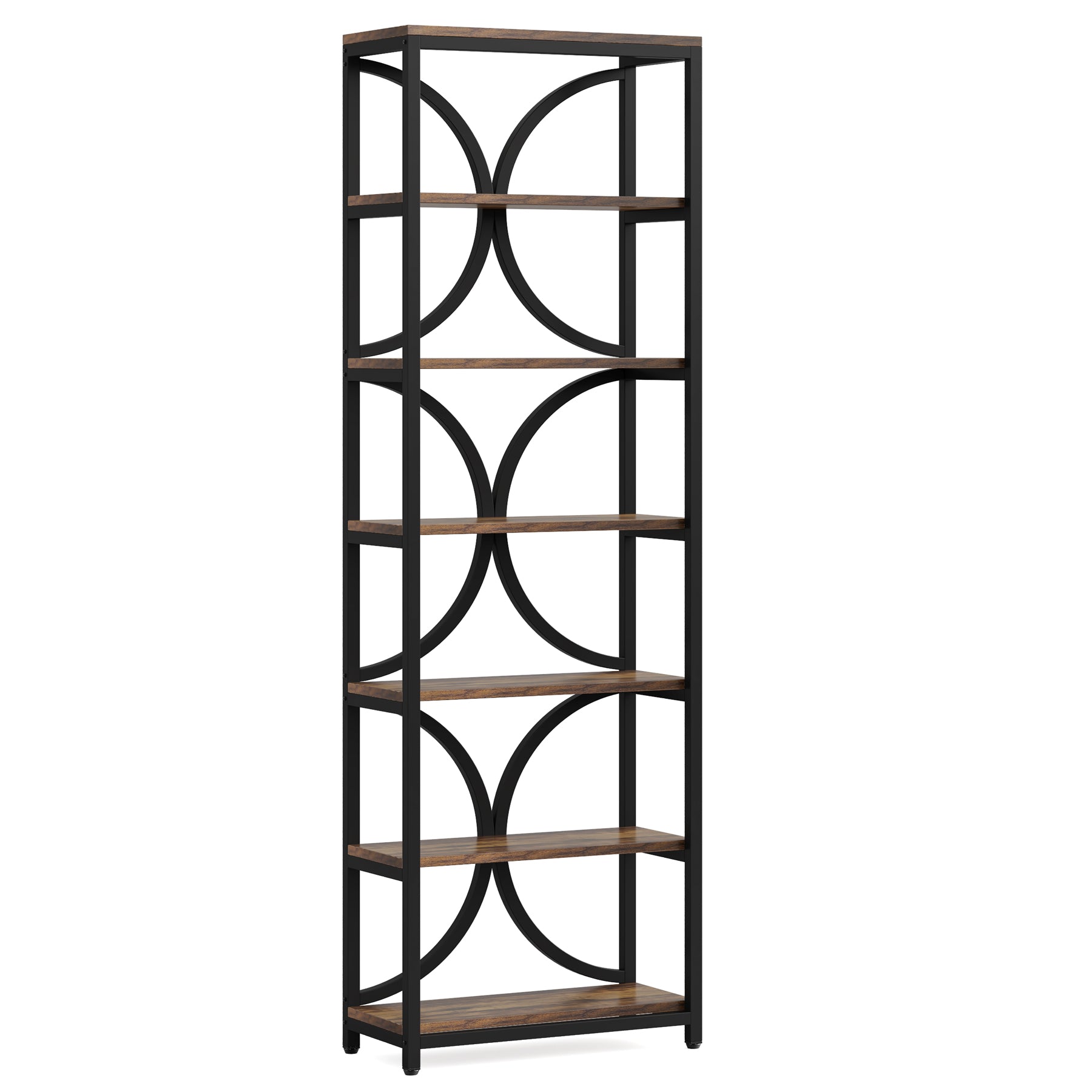 Tribesigns 200 cm Libreria, scaffale indipendente a 6 ripiani con ripiani aperti