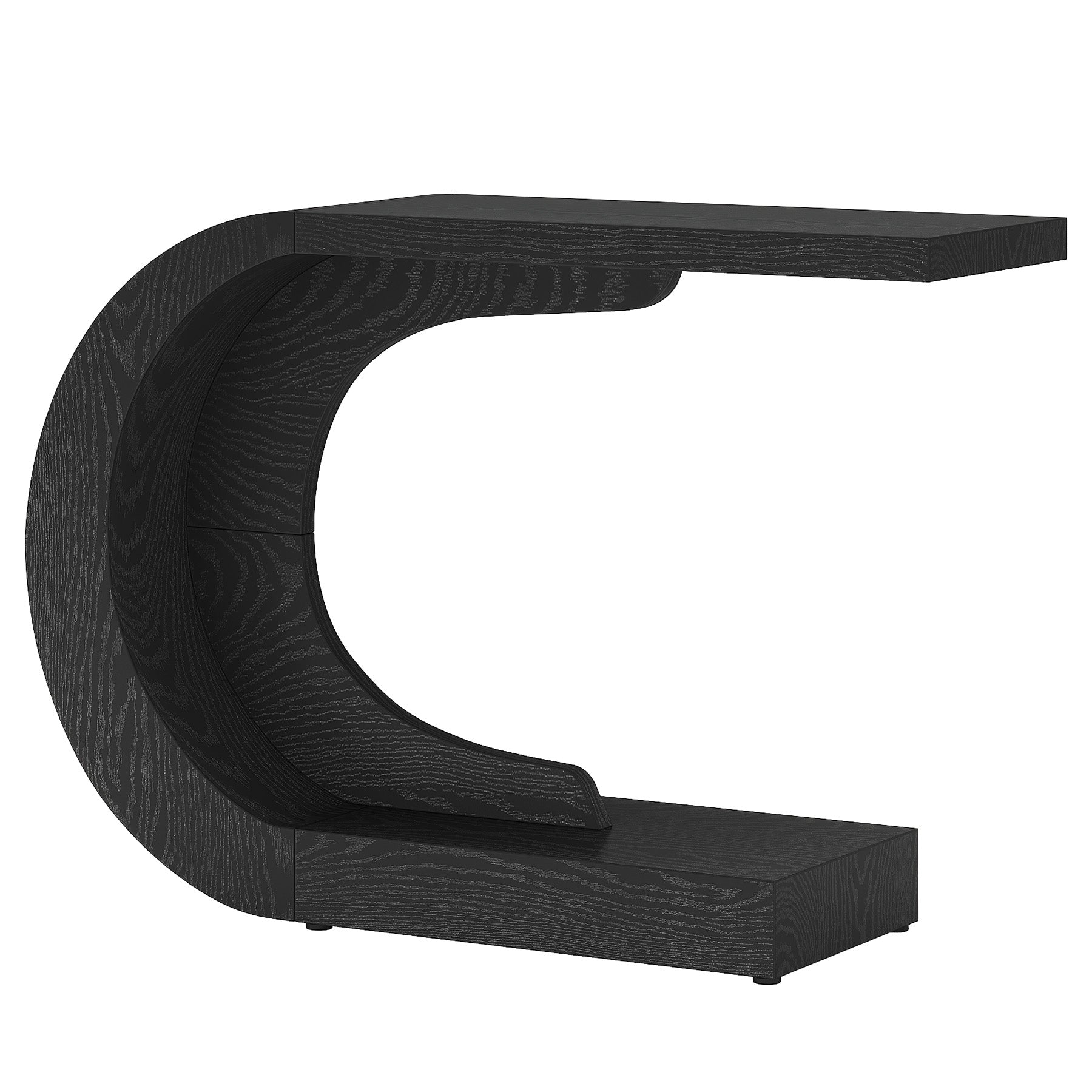 Tribesigns 110 cm tavolo consolle, moderno tavolo d'ingresso a forma di C