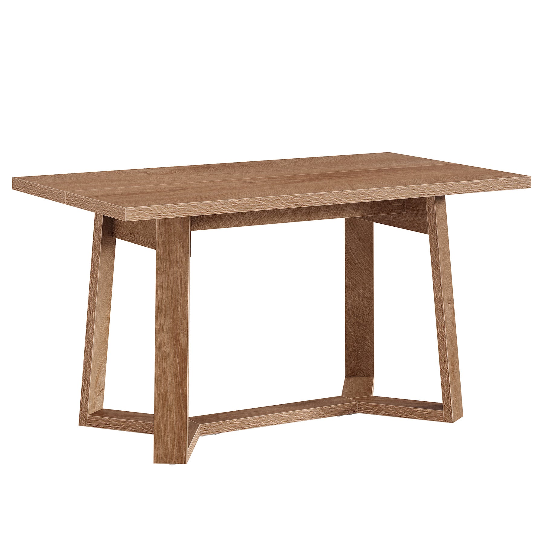 Tribesigns Tavolo da pranzo 120 cm, moderno tavolo da cusina rettangolare per 4-6 persone