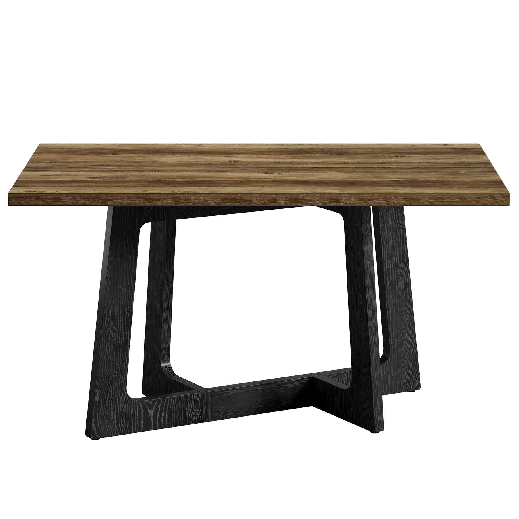Tribesigns Tavolo da pranzo 120 x 79 cm per 2-4 persone, tavolo da cucina rustico con base robusta ideale per piccoli spazi