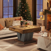 Tribesigns Tavolino da caffè quadrato, 80 cm moderno tavolo da cocktail e tè, tavolo d'accento 3