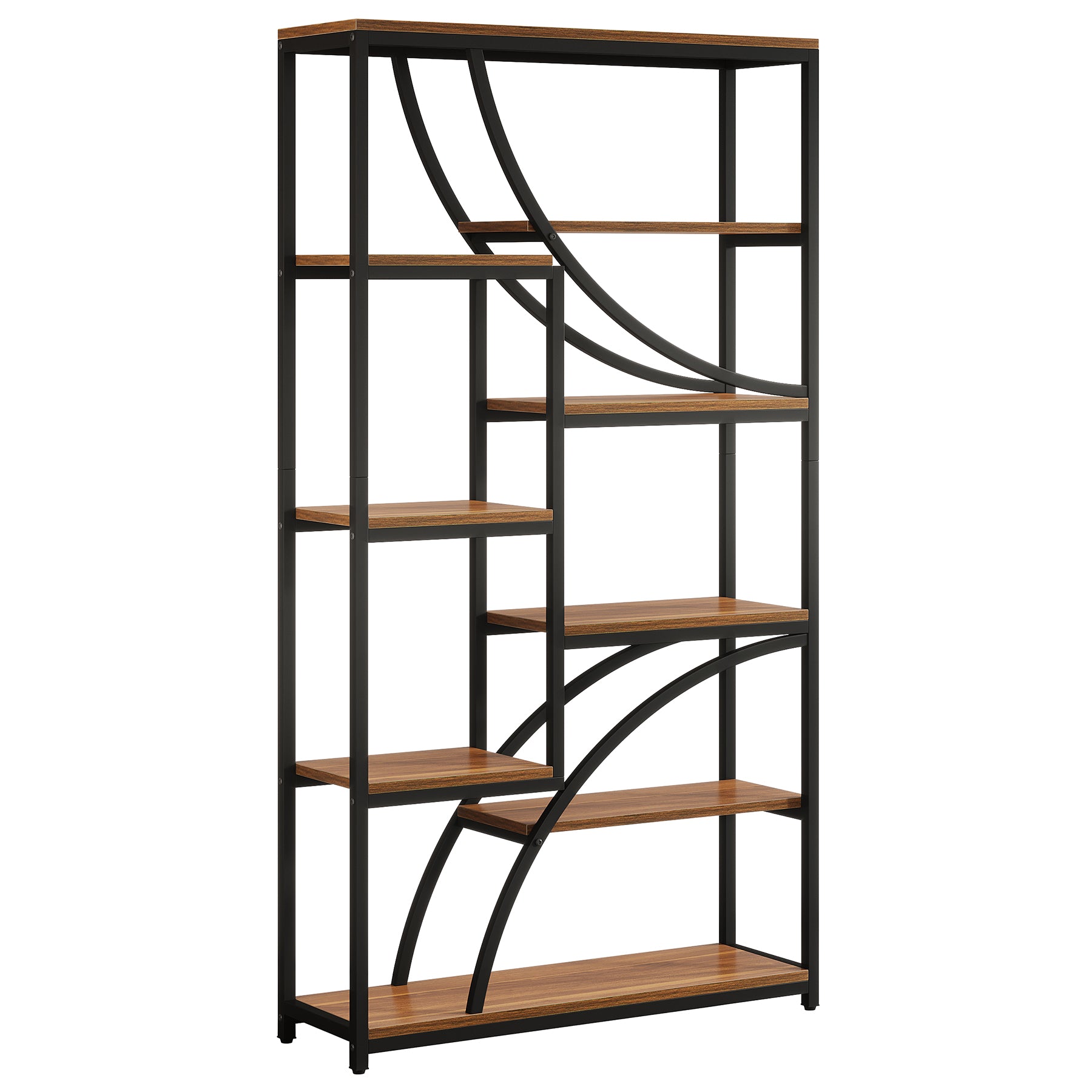 Tribesigns 180 cm Libreria, Scaffale Geometrica a 9 Ripiani con Scaffale Aperto