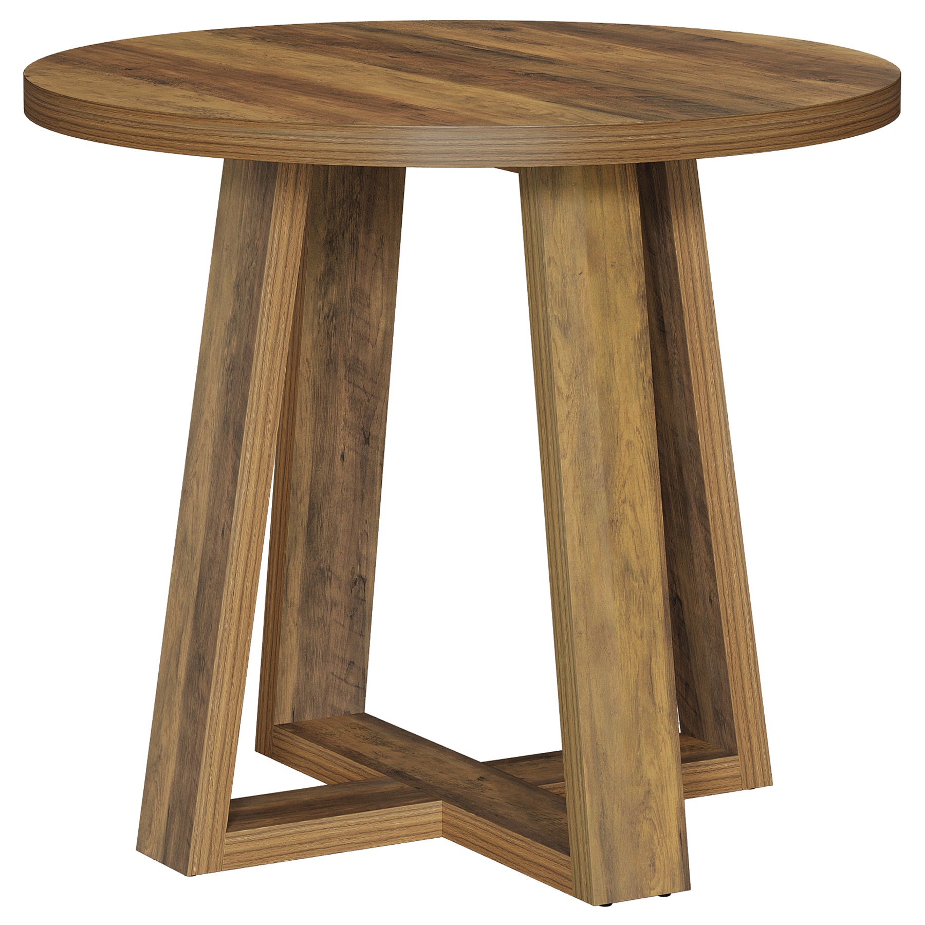 Tribesigns 80 cm Tavolo da Pranzo, Tavolo Cucina Rotondo Piccolo per 2-4 Persone