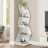 Tribesigns Scaffale Angolare, Moderno Mensola Angolare a 5 Livelli Scaffale per Scaffali Libreria Scaffale 3