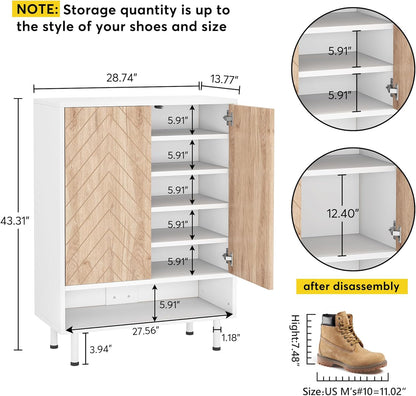 Tribesigns Scarpiera, grande scarpiera a 6 livelli moderno organizer per scarpe