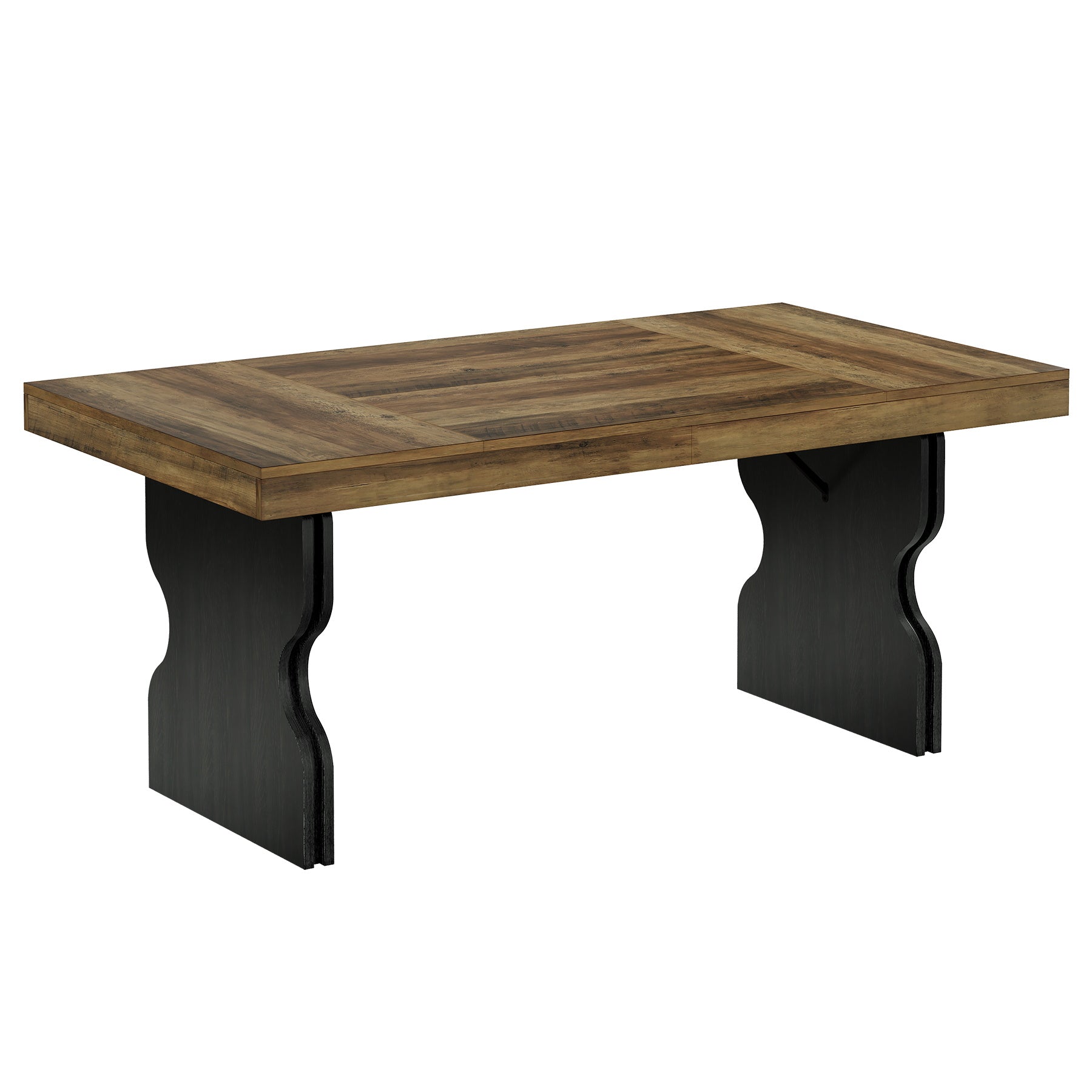 Tribesigns Scrivania Executive da 160 cm, tavolo da ufficio con gambe a clessidra