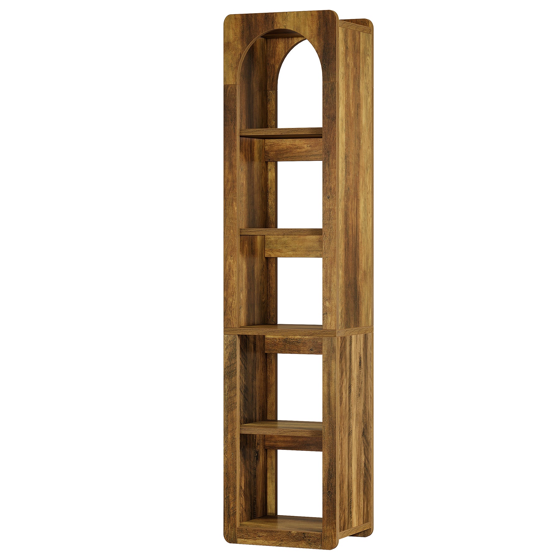 Tribesigns 180 cm Libreria, scaffale angolare sottile a 5 piani