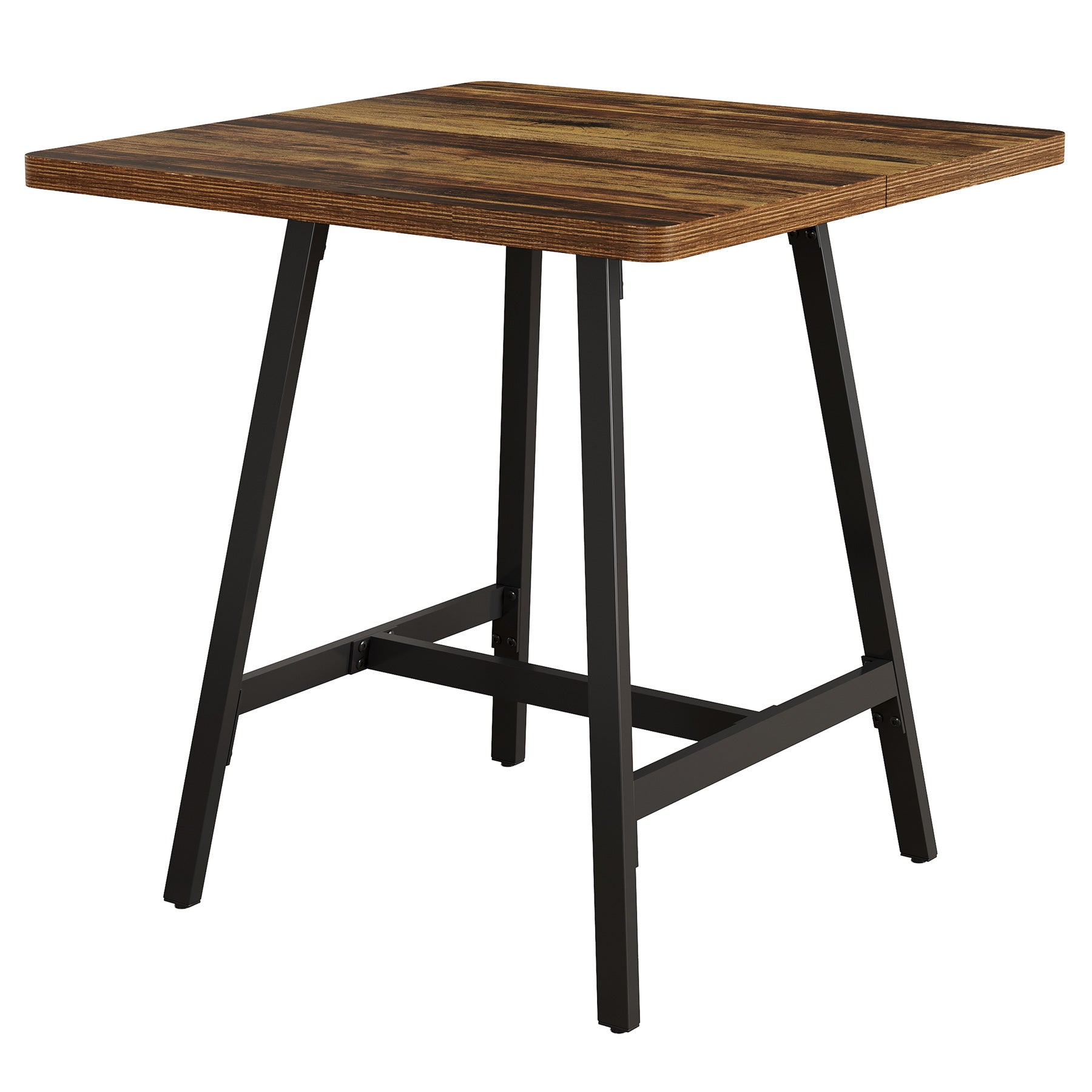 Tribesigns Tavolo da bar da 80 cm, tavolo da pranzo quadrato