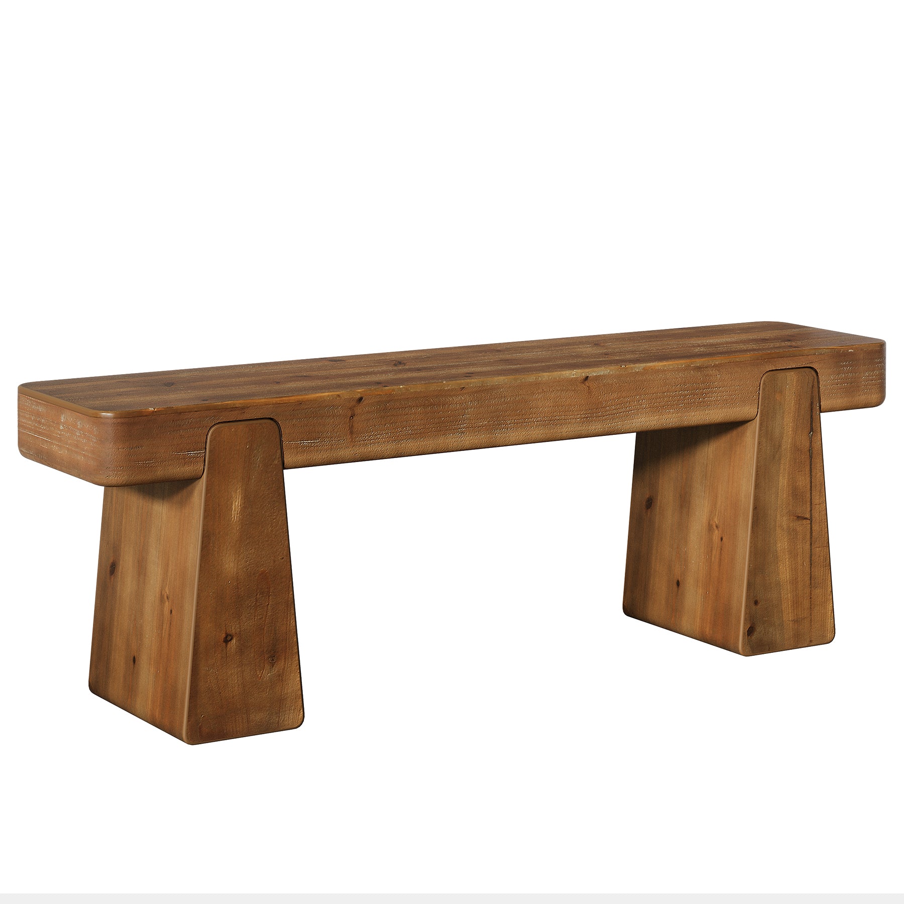 Tribesigns Panca in legno massello da 120 cm, stile country con gambe rinforzate