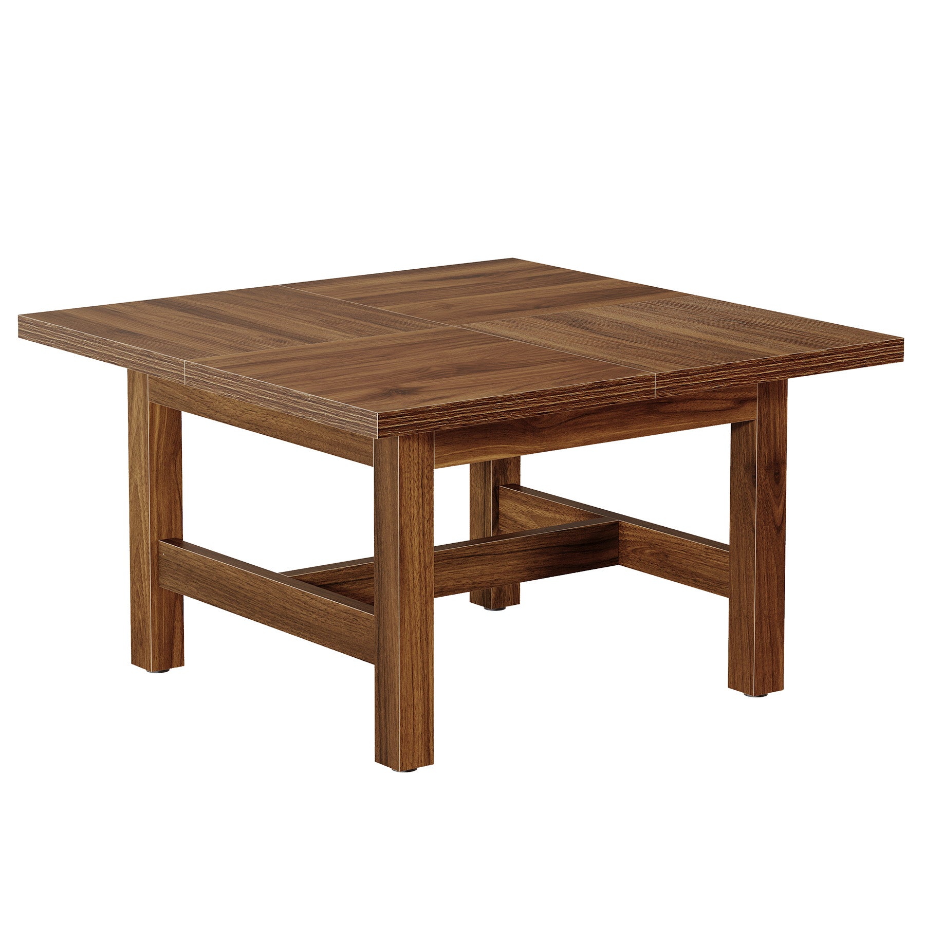 Tribesigns Tavolino quadrato da 79 cm, tavolo da soggiorno con gambe robuste e ampio piano