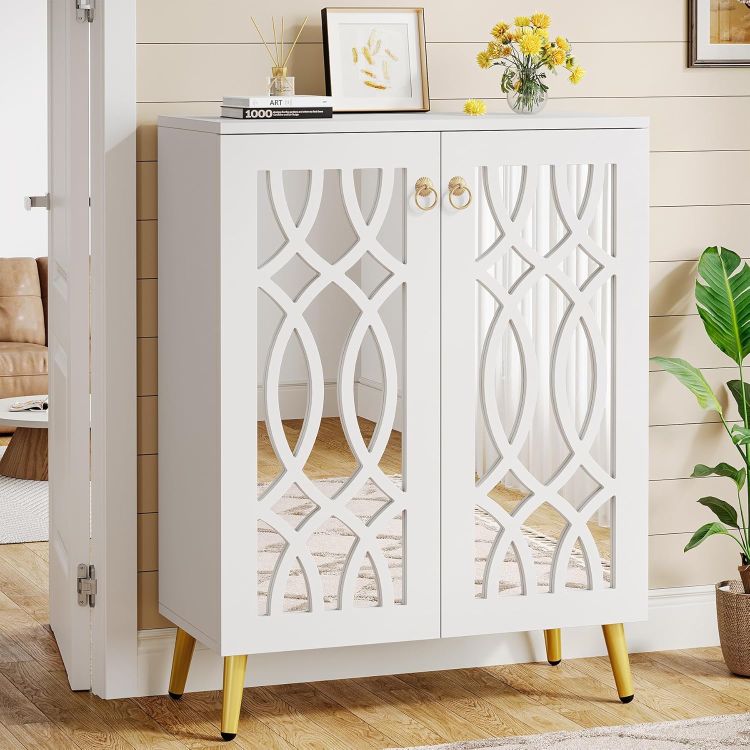 Tribesigns scarpiera a specchio, 5 livelli organizzatore scarpe 25 paia scarpiera armadio di stoccaggio