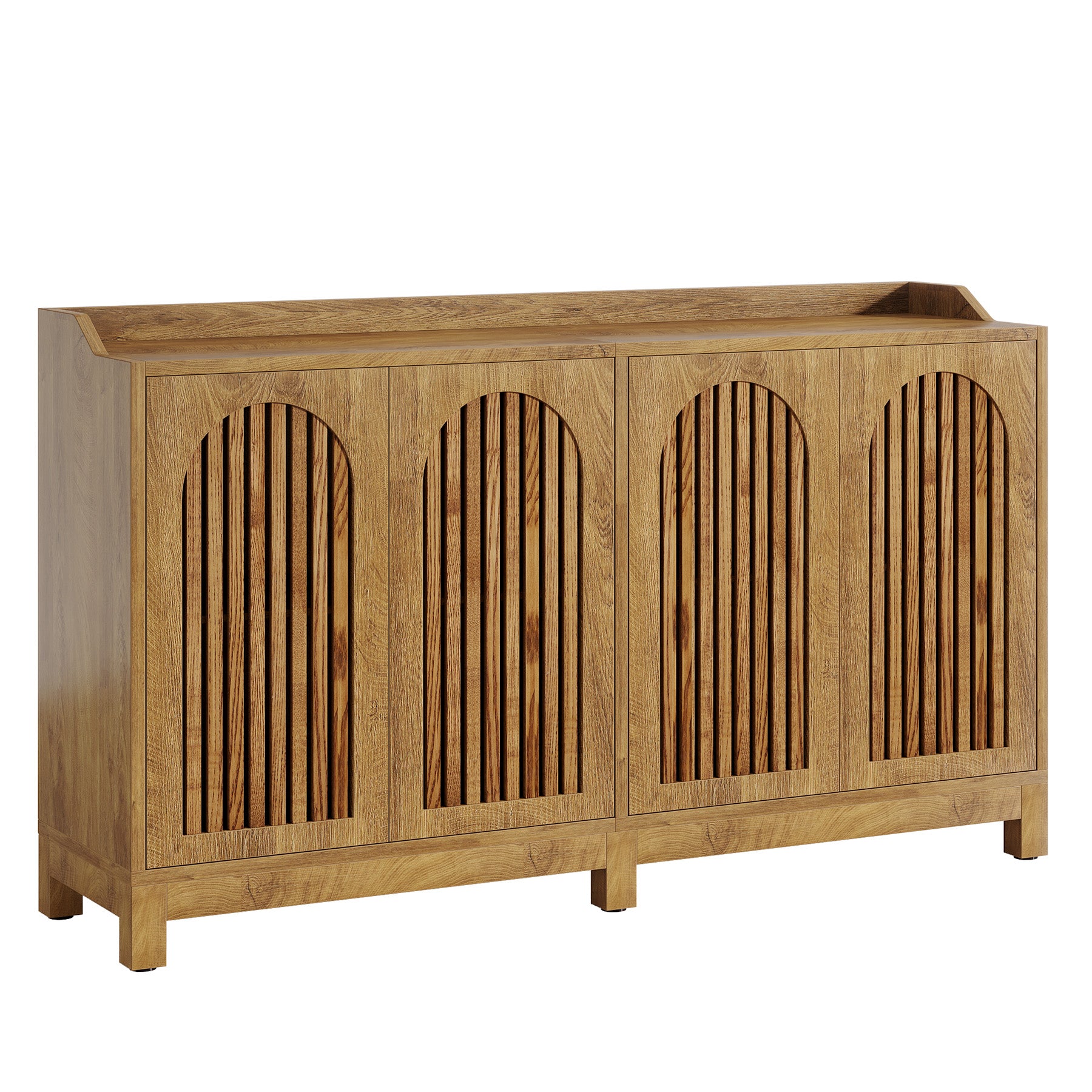 Credenza con Ante e Ripiani Regolabili, 145 cm, per Soggiorno e Sala da Pranzo